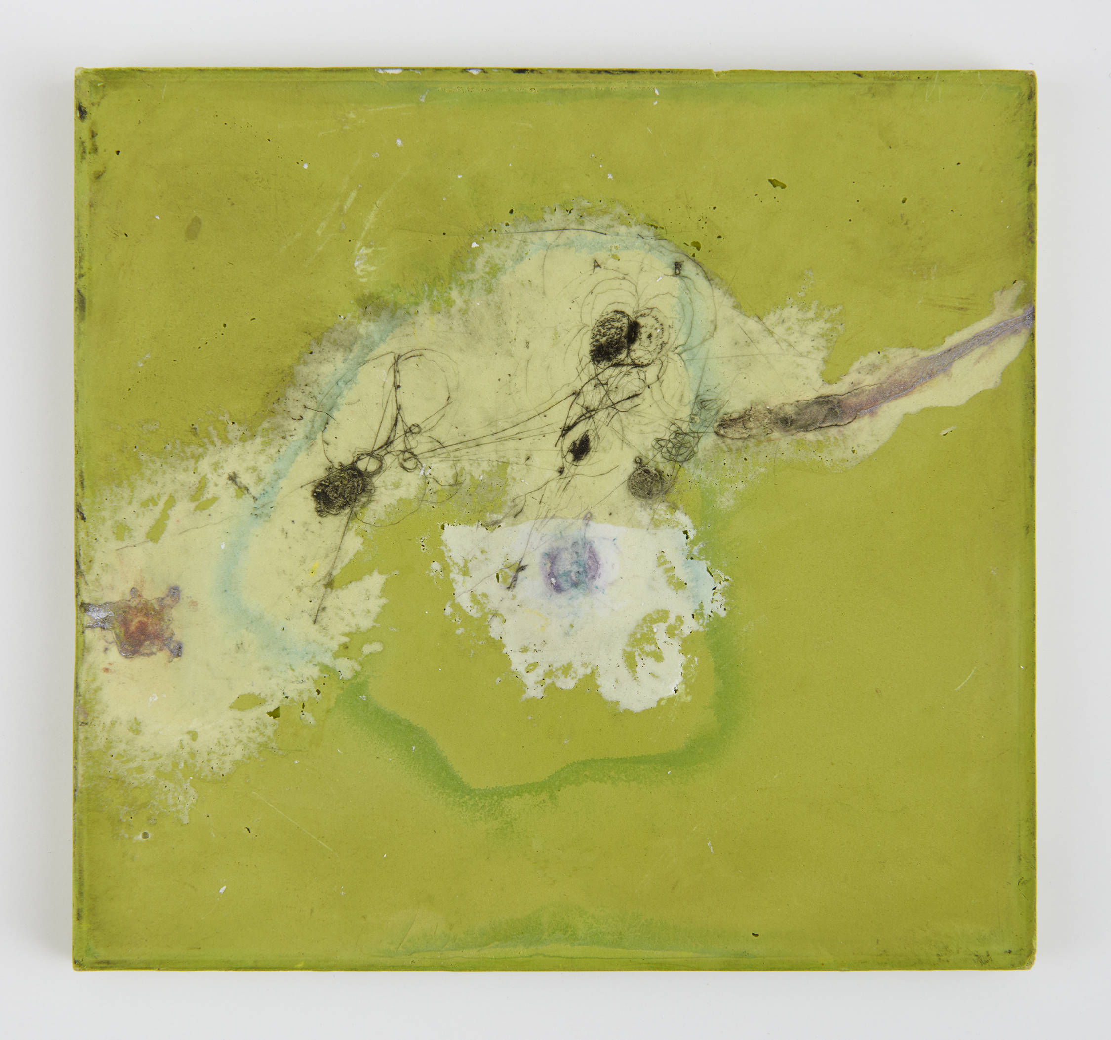<i>Sweep</i>, 2024. Intaglio on polymer plaster composite, 3 3/4 x 4 in (9.5 x 10.2 cm)